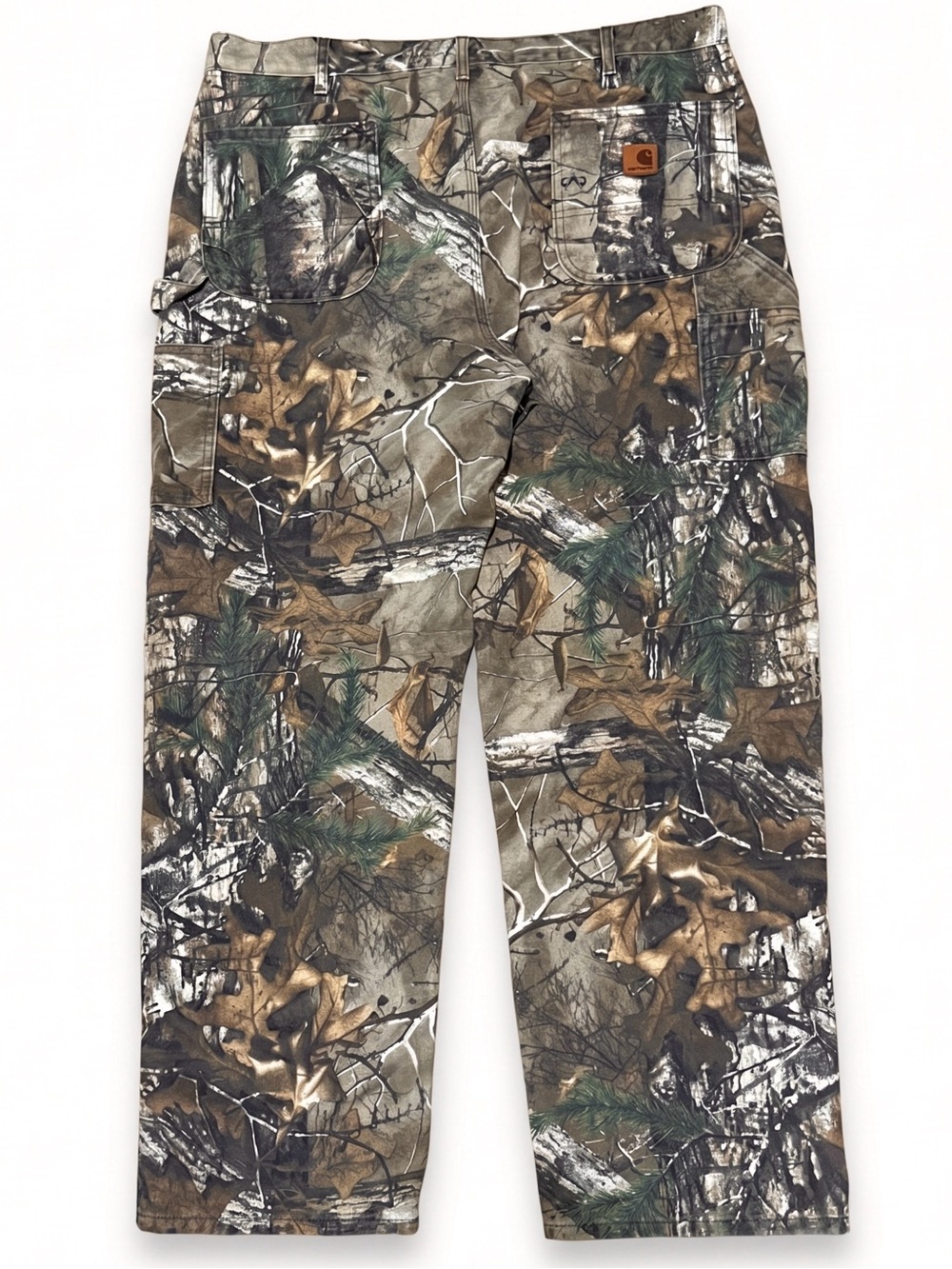 Carhartt Dungaree Pants Mens 40x32 Camo RealTree Xtra Canvas Made In USA B235977